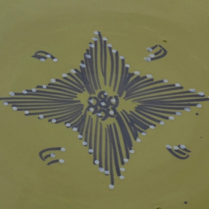 Plat à tarte Tatoué Vert