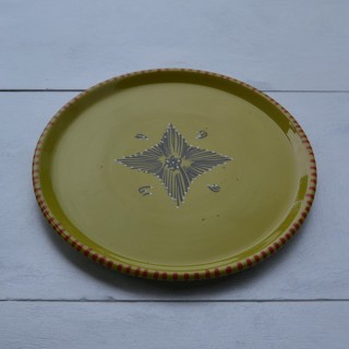 Plat à tarte Tatoué Vert