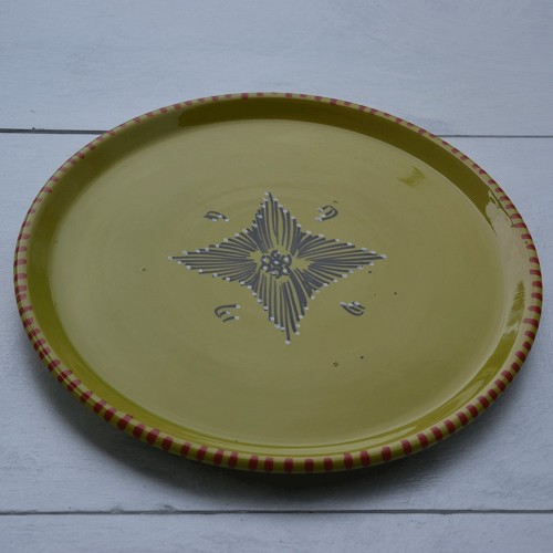 Plat à tarte Tatoué Vert