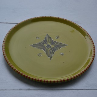 Plat à tarte Tatoué Vert