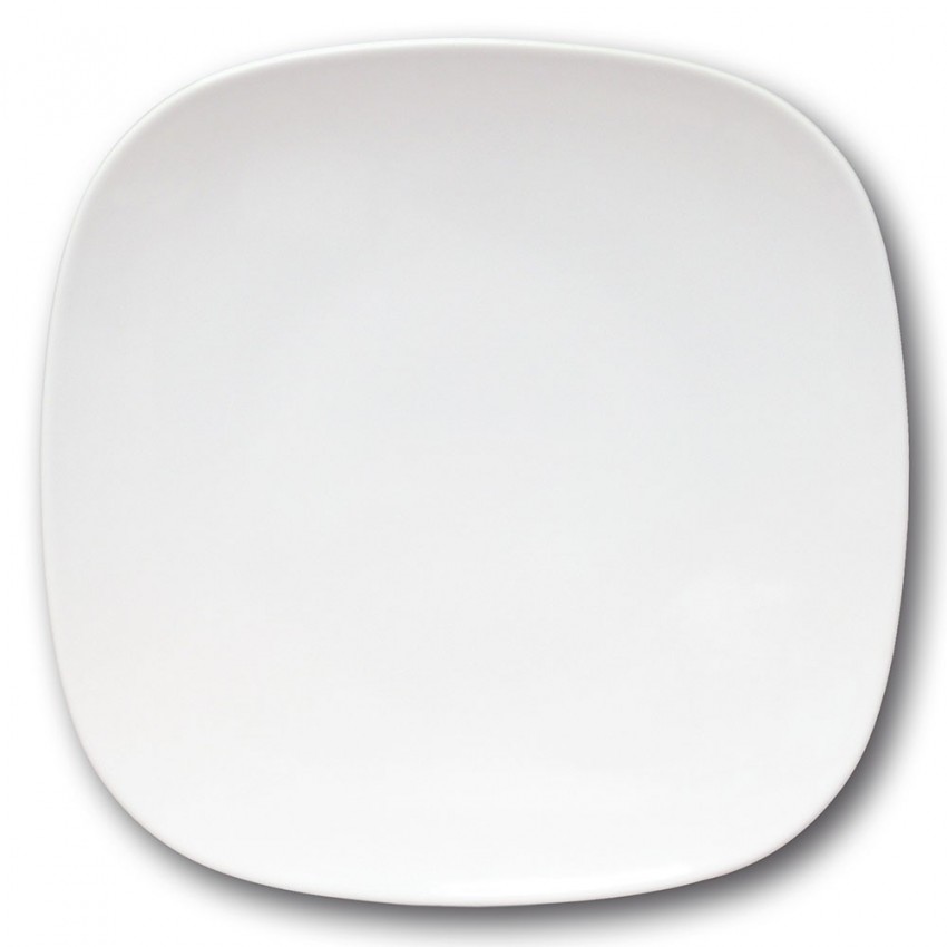Assiette présentation porcelaine blanche - L 31 cm - Danubio