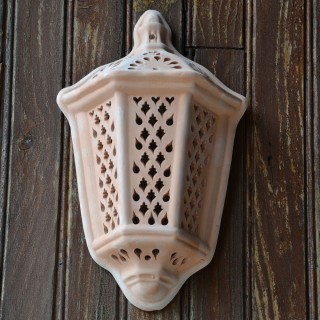 Applique murale Lanterne d'Ali Baba Terre Cuite