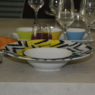 Lot de 6 assiettes à risotto Insalata - D 27,5 cm - Napoli