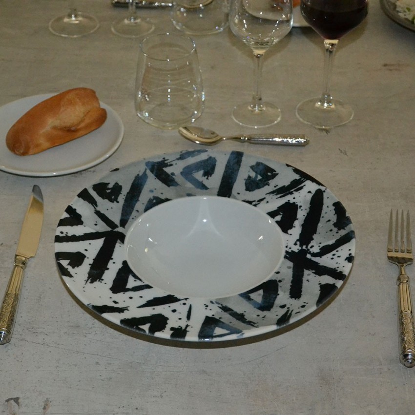 Lot de 6 assiettes à risotto Salsiccia - D 27,5 cm - Napoli