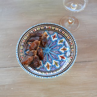 Assiette à entrée ou dessert Bakir turquoise - D 20 cm
