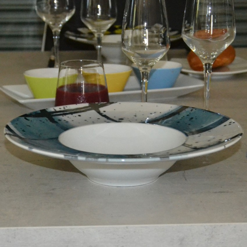 Lot de 6 assiettes à risotto Pesce - D 27,5 cm - Napoli