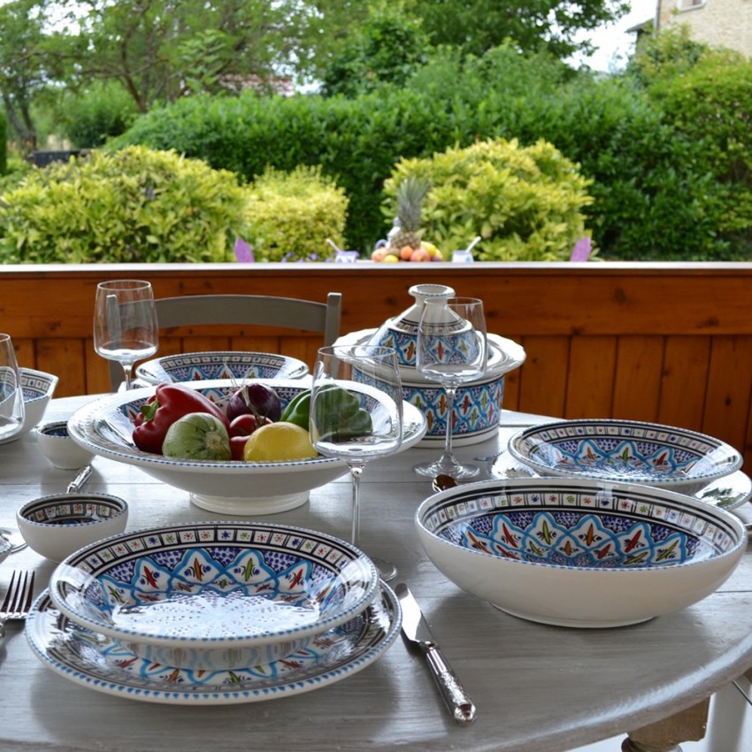 Assiette plate Bakir turquoise - D 28 c