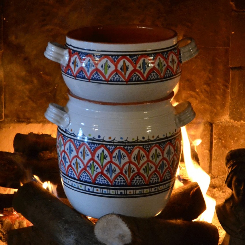 Couscoussier de cuisson - Petit Modèle - Bakir Rouge