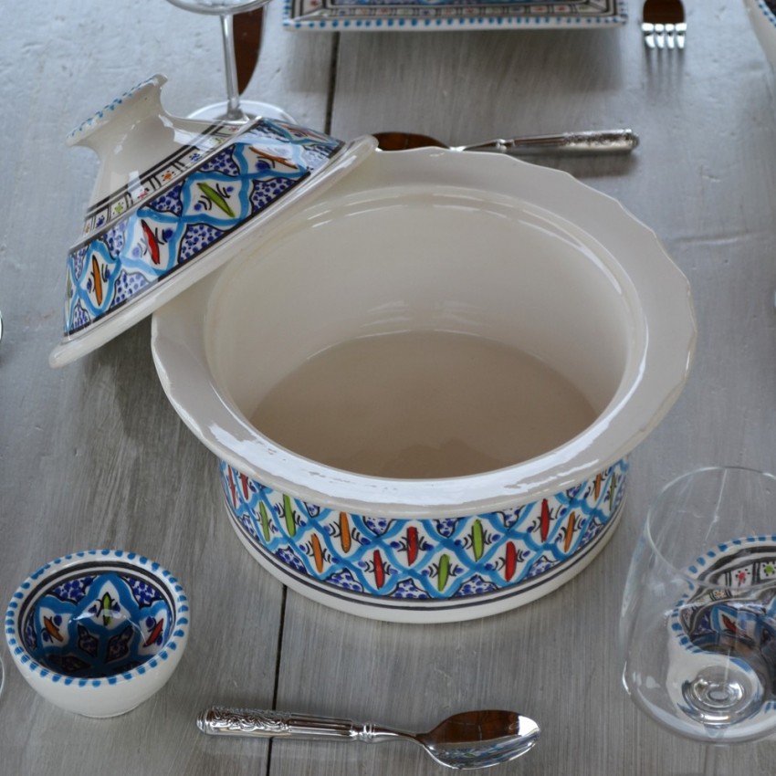 Cocotte Querouana Bakir turquoise - D 25 cm