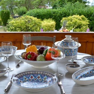 Cocotte Querouana Bakir turquoise - D 25 cm