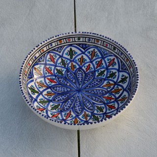 Lot de 6 assiettes creuses jattes Bakir bleu - D 20 cm