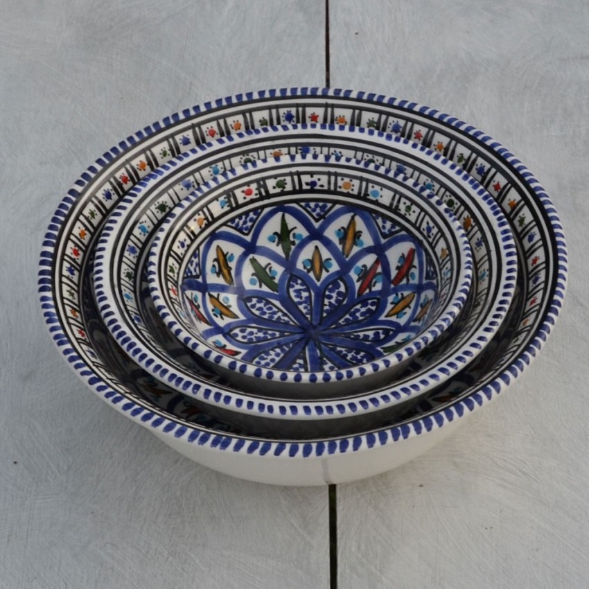 Saladier Bakir bleu - D 25 cm