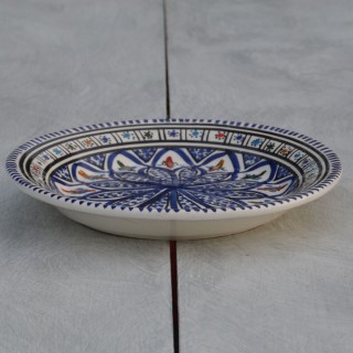 Assiette à entrée ou dessert Bakir bleu - D 20 cm