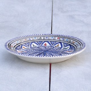 Assiette à entrée ou dessert Bakir bleu - D 20 cm