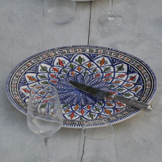 Service à dessert Bakir bleu - 6 pers