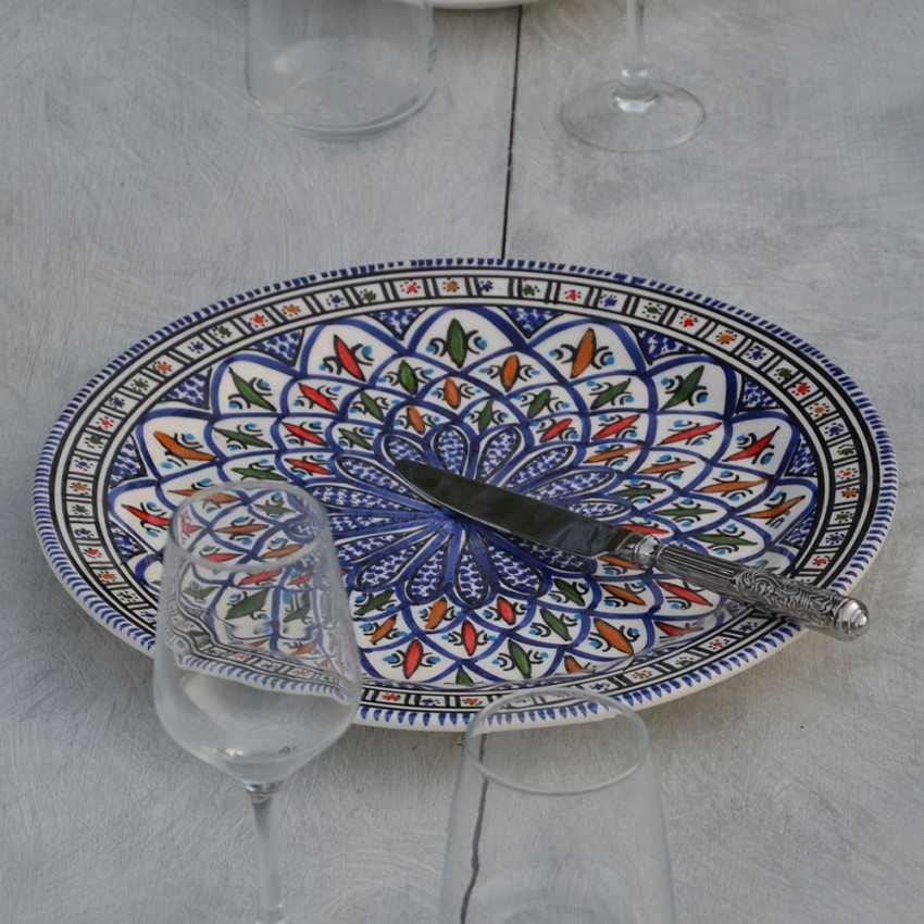 Service à dessert Bakir bleu- 8 pers