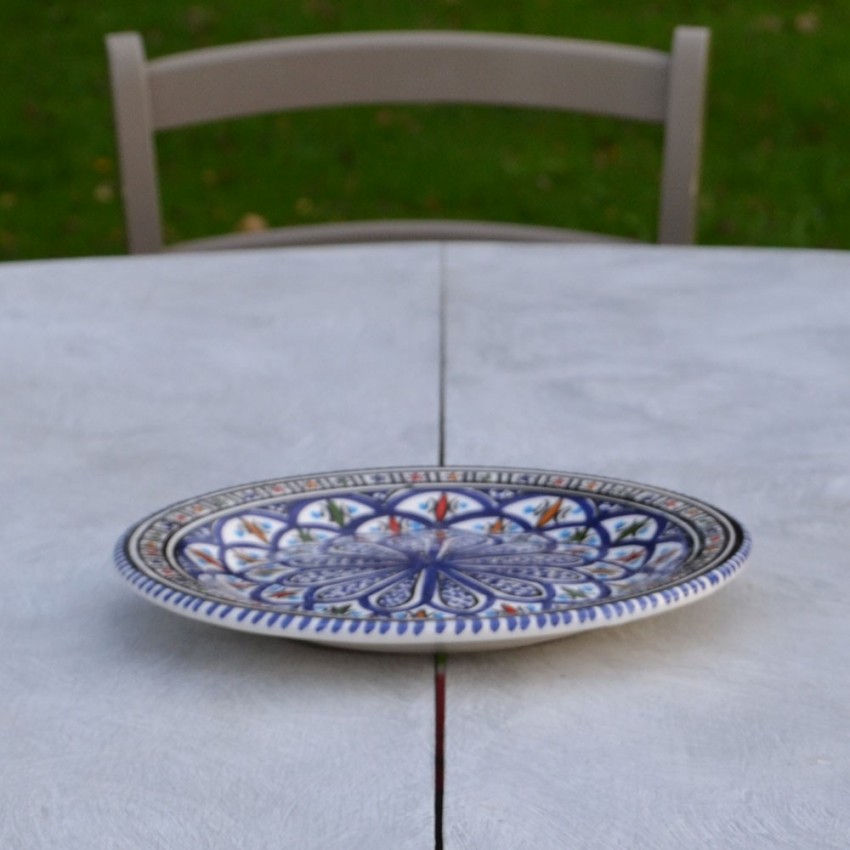 Assiette plate Bakir bleu - D 24 cm