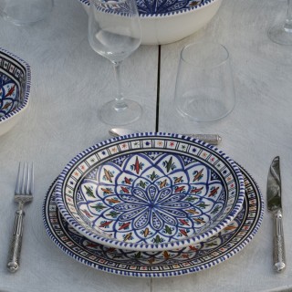 Service de table Bakir bleu - 8 pers