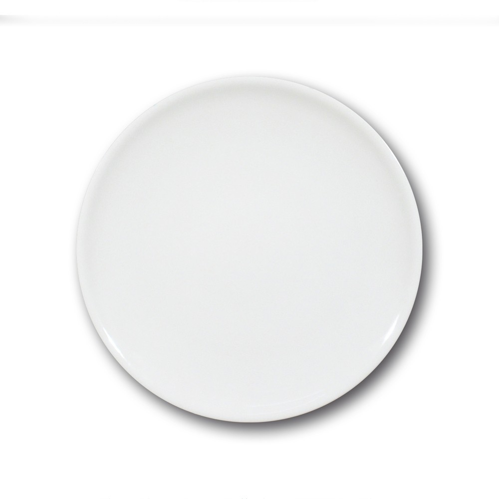 Lot de 6 assiette plate porcelaine blanche - D 26 cm - Siviglia