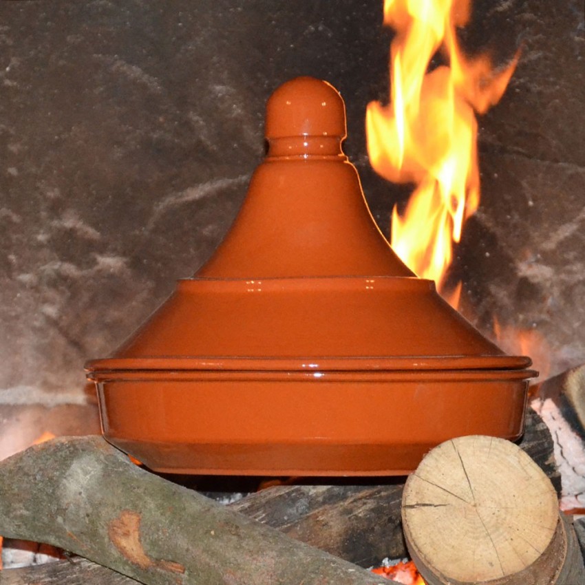 Tajine de cuisson en pâte à feu - D 25 cm