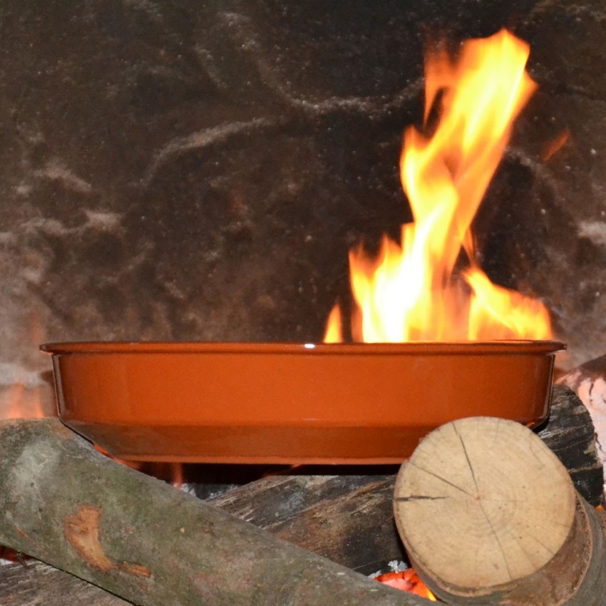 Tajine de cuisson décoré en pâte à feu - D 25 cm