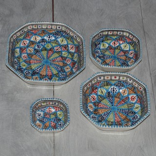 Plat octogonal Bakir Royal - L 25 cm