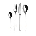 Fourchettes et couteaux en inox Luxus x 6