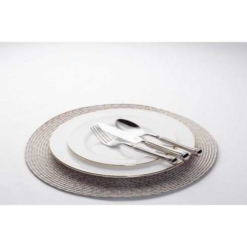 Lot de 6 fourchettes et 6 couteaux en inox Adam 2