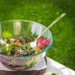 Couverts à salade en inox Living