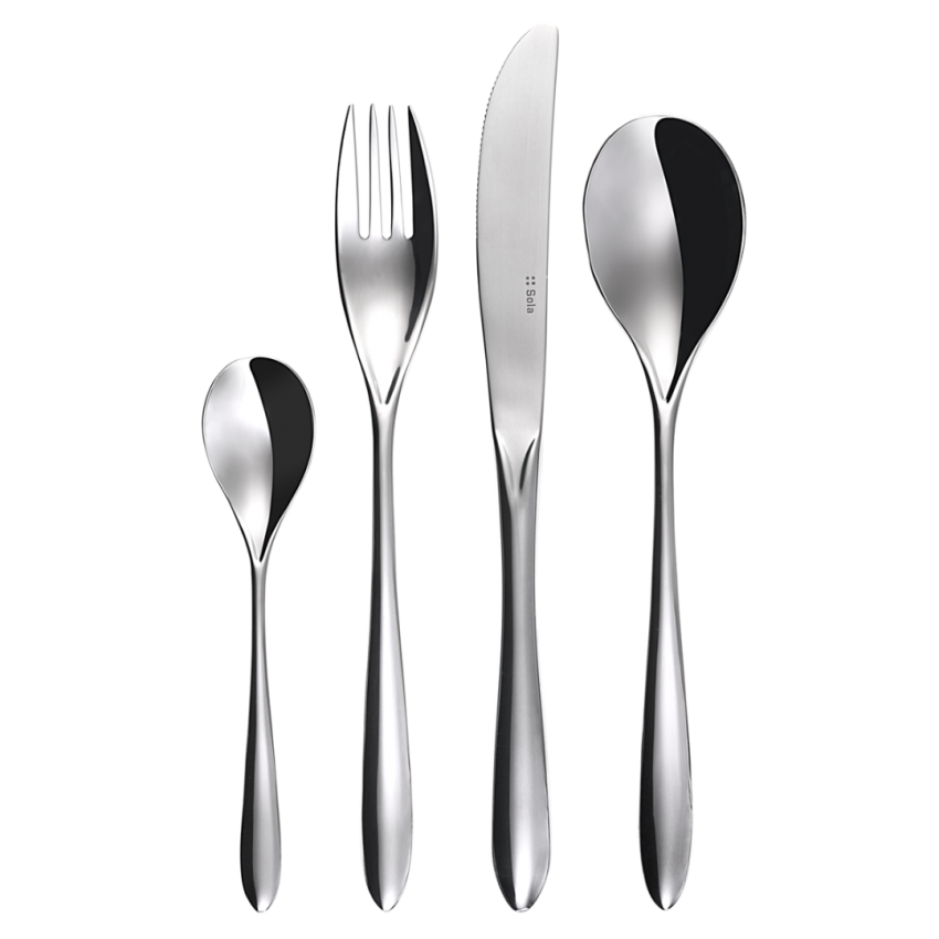 Lot de 6 Fourchettes de table en inox Valencia