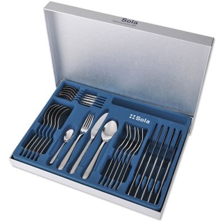 Ménagère 6 personnes 24 pièces en inox Callisto Ice