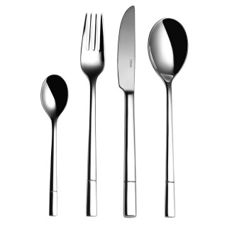 Ménagère 6 personnes en inox 24 pièces Luxus argenté