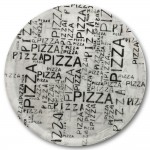 Assiette à pizza White & Black - D 31 cm
