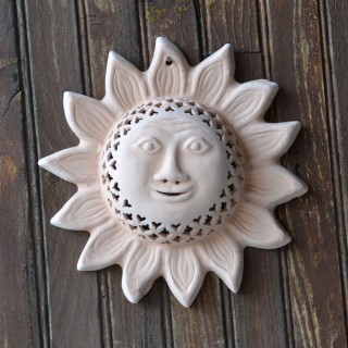 Applique murale Soleil Terre cuite