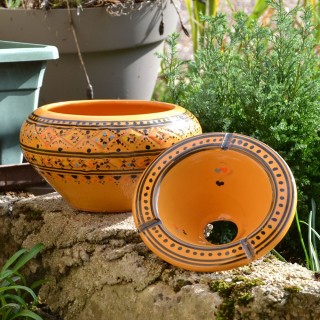 Cendrier marocain Marrakech Jaune- Grand modèle