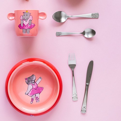 Couverts pour enfants en inox Lusol x 4 - Coffret 2