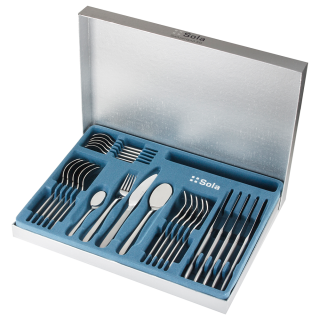 Ménagère 6 personnes 24 pièces en inox Porto