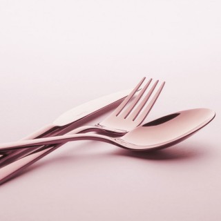 Ménagère 6 personnes en inox 24 pièces Montréal Cuivré