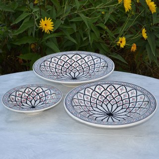 Plat Tebsi Bakir gris - D 27 cm