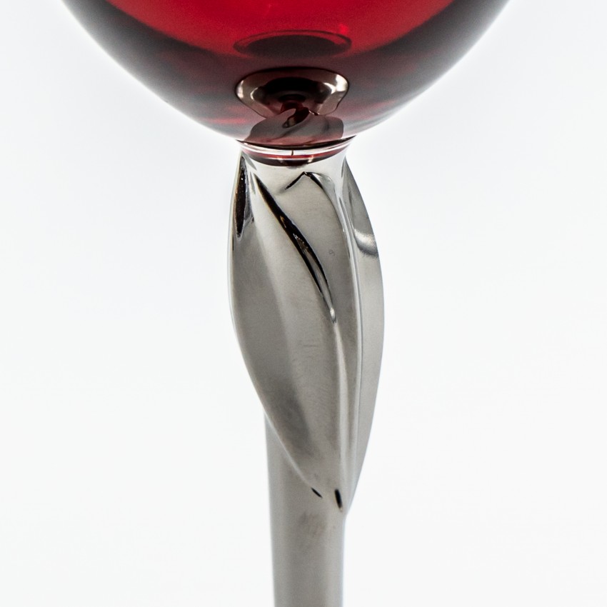 Verres à pied Anissa Rouge 25 cl x 2 - Coffret