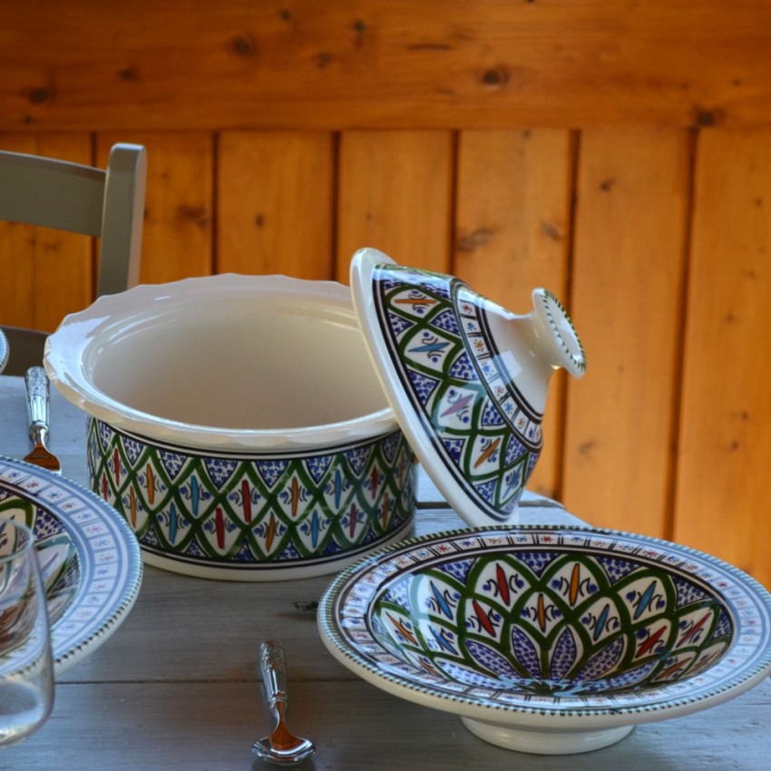 Cocotte Querouana Bakir vert - D 25 cm