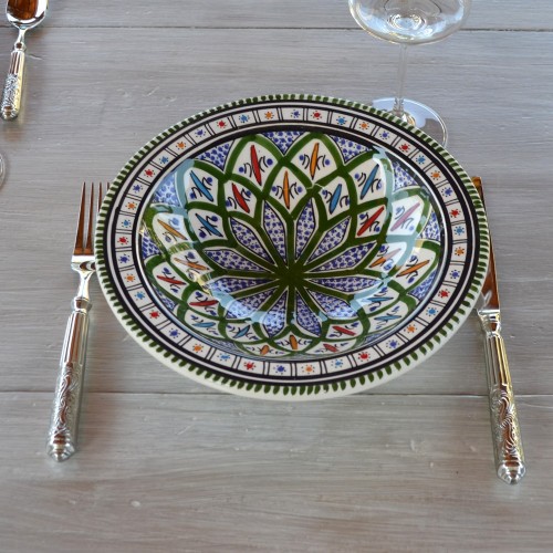 Service à couscous assiettes Tebsis Bakir vert - 6 pers 2
