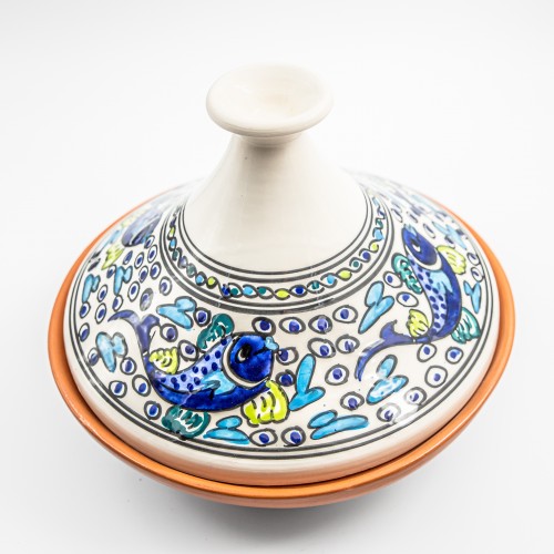Tajine Poisson Bleu - D 31 cm  2
