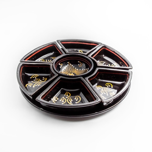 Service à apéritif Tatoué noir