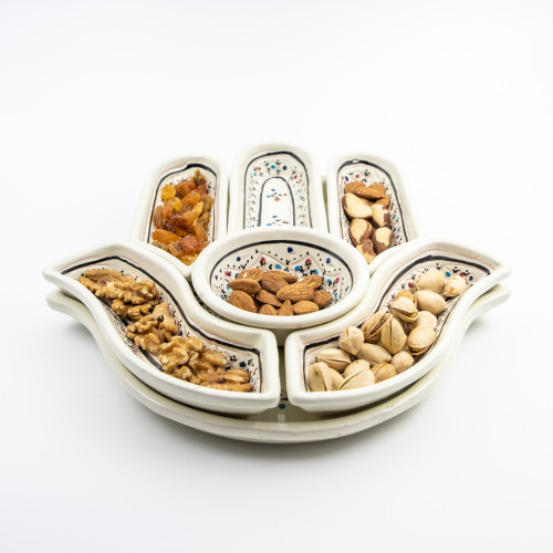 Service apéritif Main de Fatma Marrakech Blanc