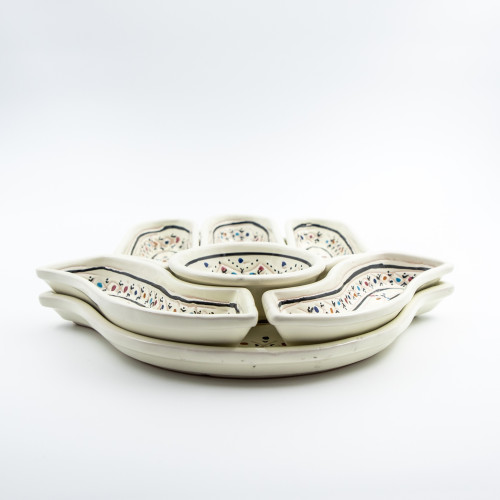 Service apéritif Main de Fatma Marrakech Blanc