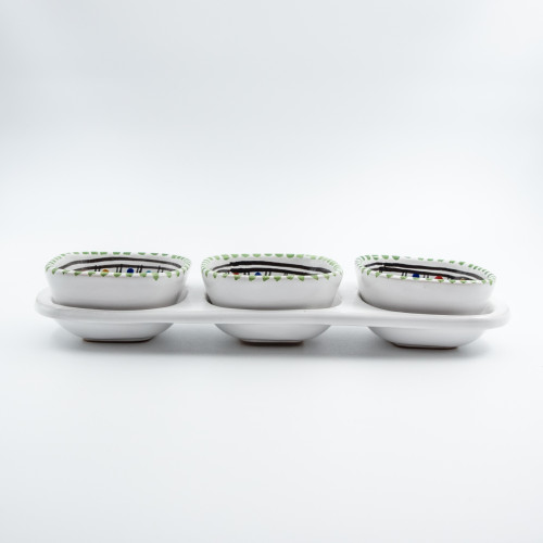 Service apéro tri-bols Anis Vert