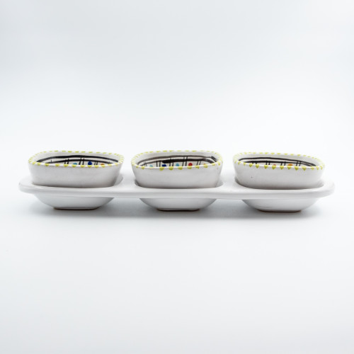 Service apéro tri-bols Anis vert clair