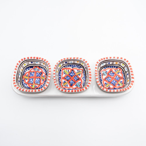 Service apéro tri-bols Anis Rouge