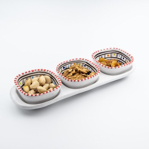 Service apéro tri-bols Anis Rouge